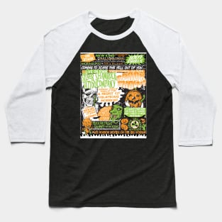 Silver Shamrock Spookshow Spectacular in COLOR! Baseball T-Shirt